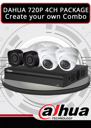 Dahua 1MP 720P 4CH CCTV Package - Create your own Combo