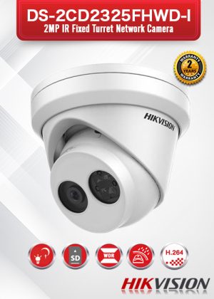 Hikvision 2 MP IR Fixed Turret Network Camera - DS-2CD2325FWD-I