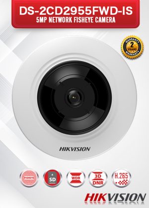 Hikvision 5MP Network Fisheye Camera - DS-2CD2955FWD-IS