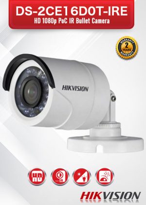Hikvision 2MP PoC Bullet Camera - DS-2CE16D0T-IRE