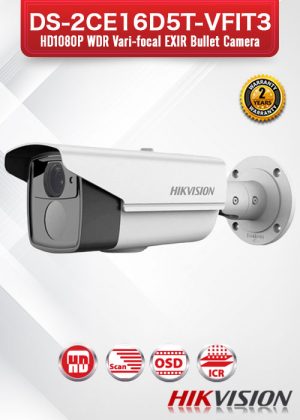 Hikvision HD1080P WDR Varifocal EXIR Bullet Camera - DS-2CE16D5T-VFIT3